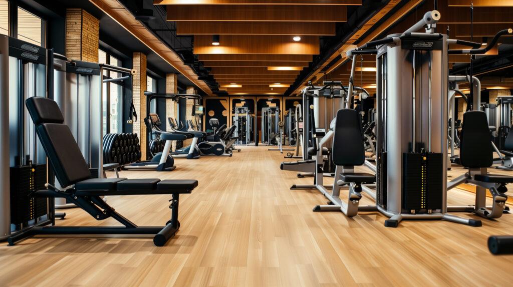 ai image of a gym fit out