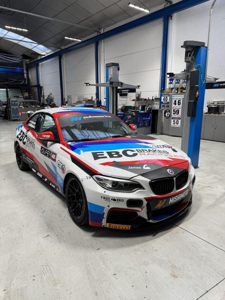 warehouse with race car