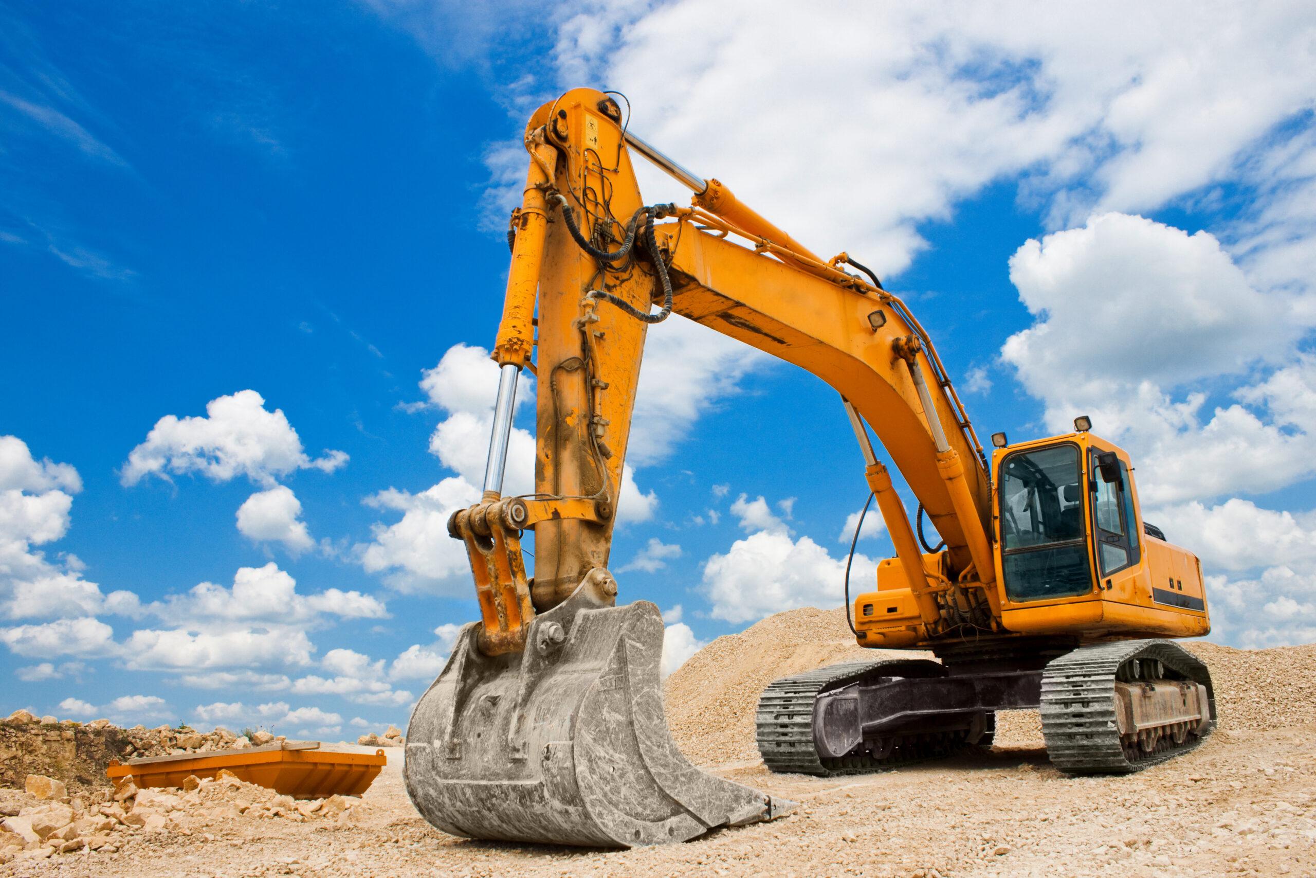 construction plant on building site