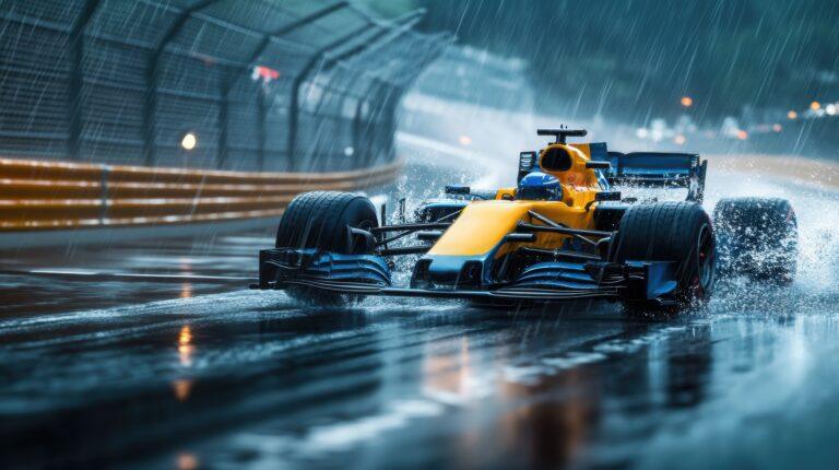 track with formula e race cars