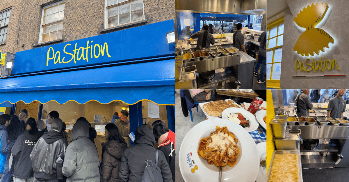 pasta restaurant with different dishes