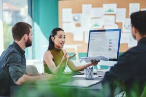 group of people in a startup business