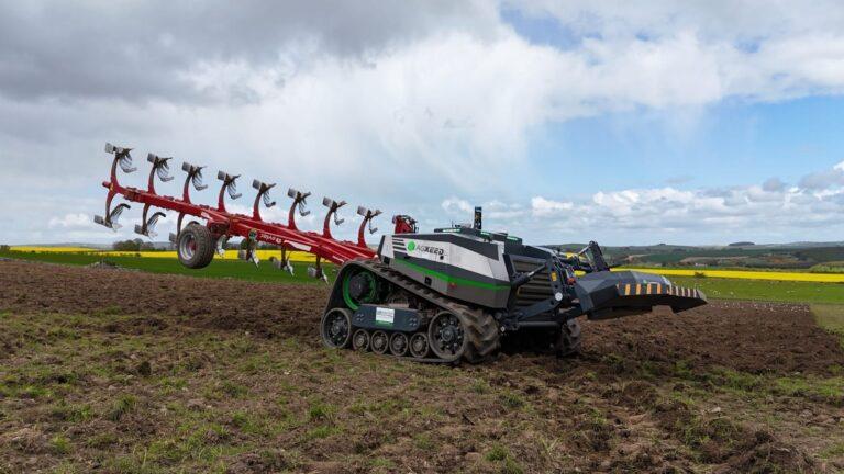 field with agbot machine in it