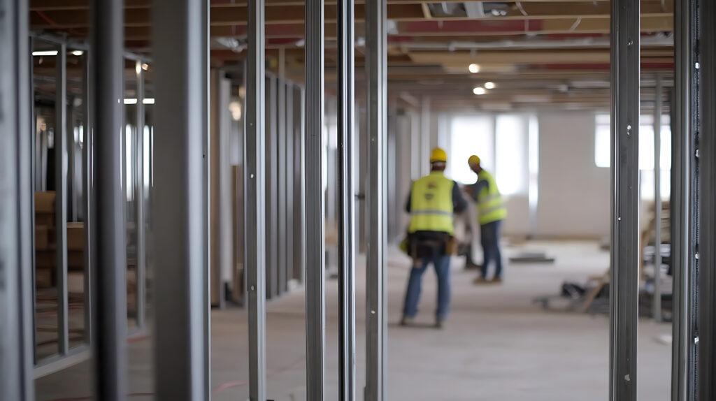 office with ggs and refurbishment